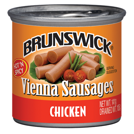Brunswick Chicken Vienna Sausages Hot & Spicy – 141g