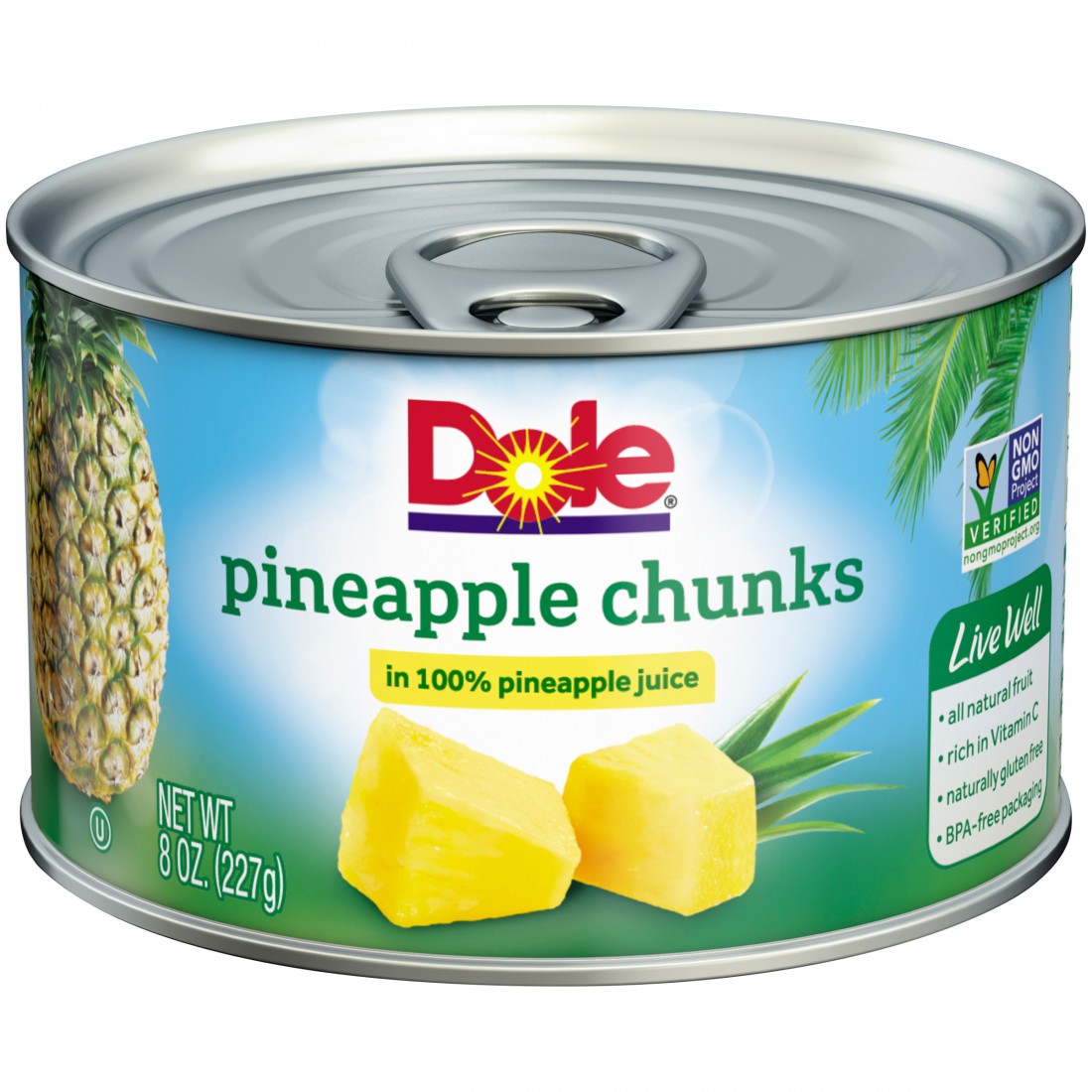 Dole Pineapple Chunks In Heavy Syrup -8.25oz