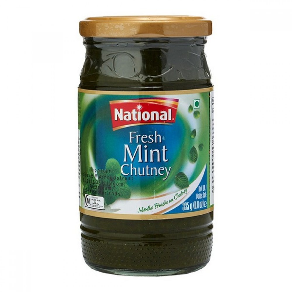 National Mint Chutney 335g Indian Grocery Store Barbados